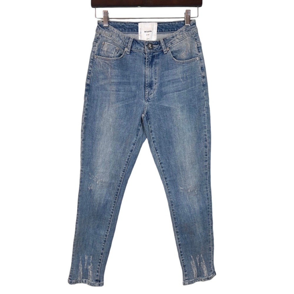 One Teaspoon Distressed Freebird II Skinny Jeans 25 - Picture 2 of 11